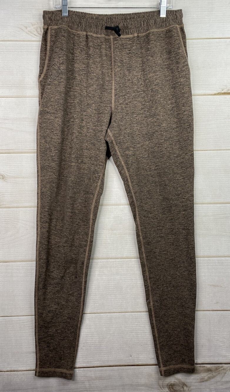 Outdoor Voices Jogger Pants Womens XL Brown Heather High Rise Drawstring Pull On